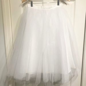 White Tulle Skirt